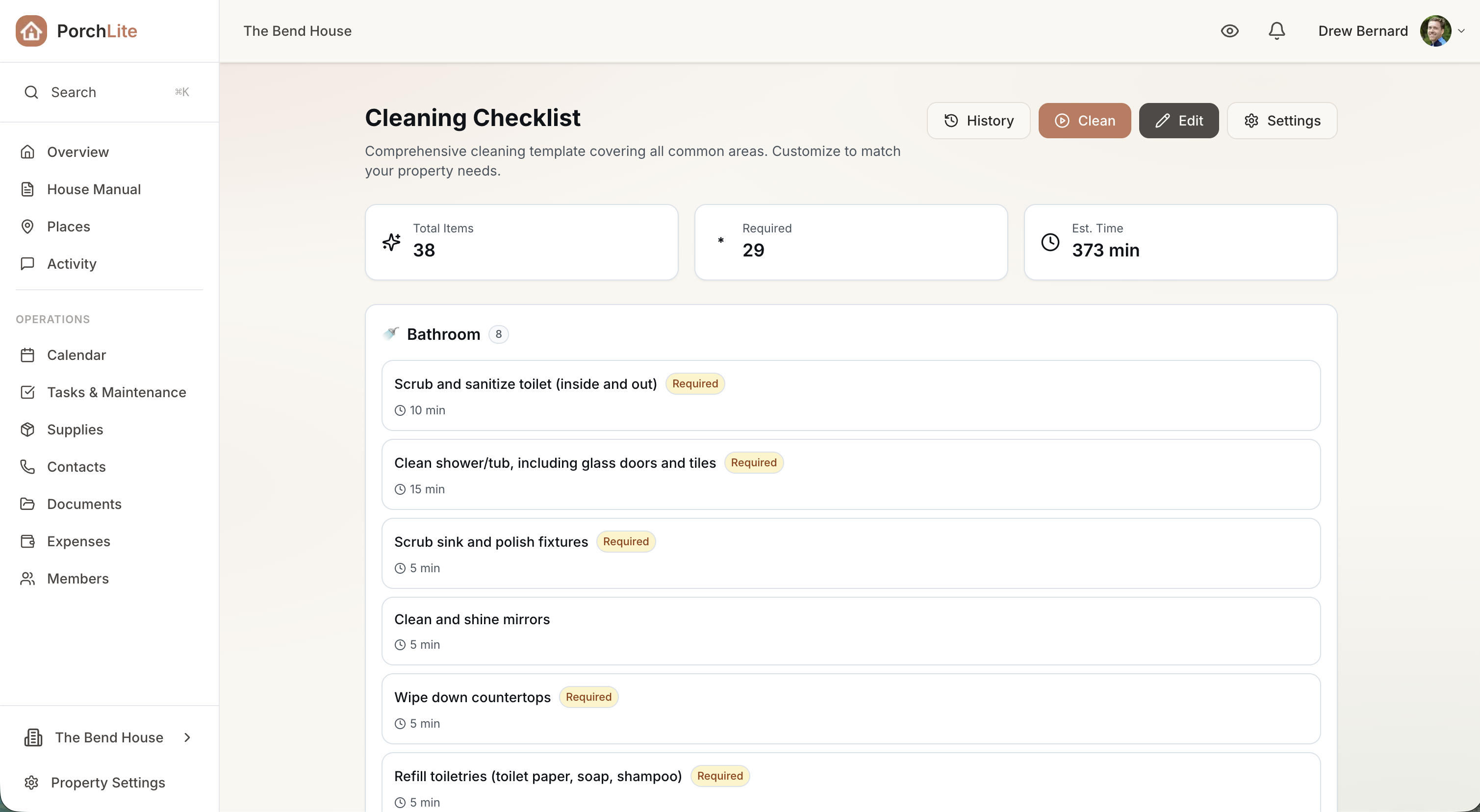 Cleaning Schedules & Checklists