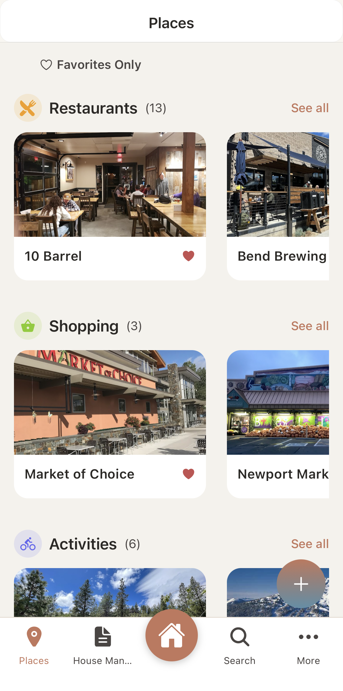 Local favorites — your recommendations